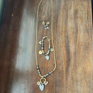 Vintage Liz Claiborne LCI necklaces, bracelet and earrings set
